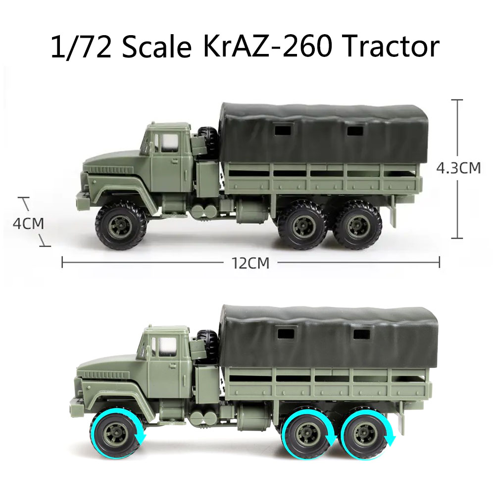 Model Kit Ukraine - Modellino 4D 1/72 Camion Pesante KRAZ260