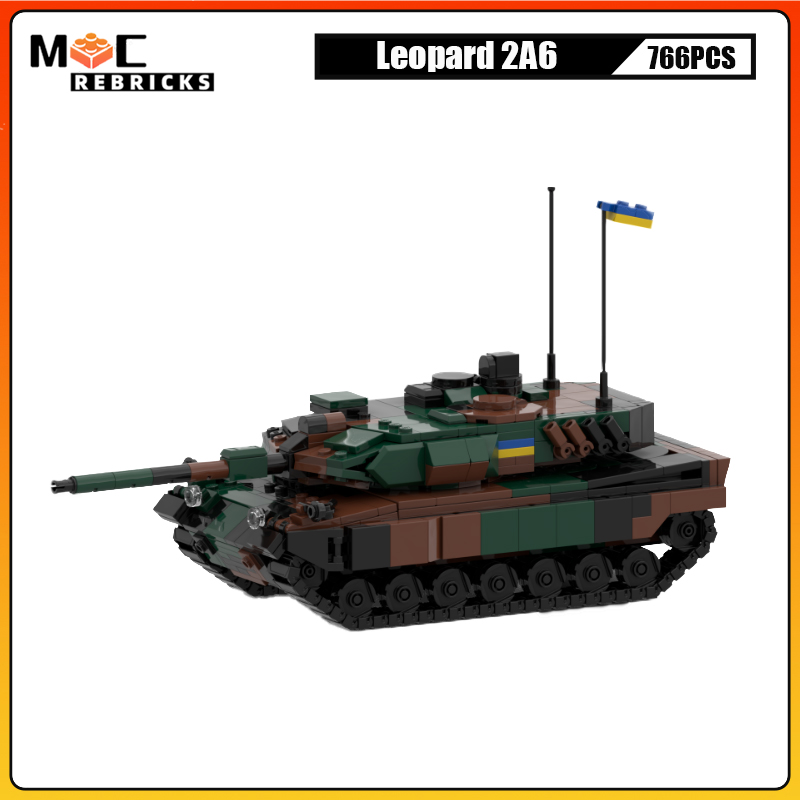 Model Kit Ukraine - Modello militare Esercito Leopardo 2A6 Ucraina