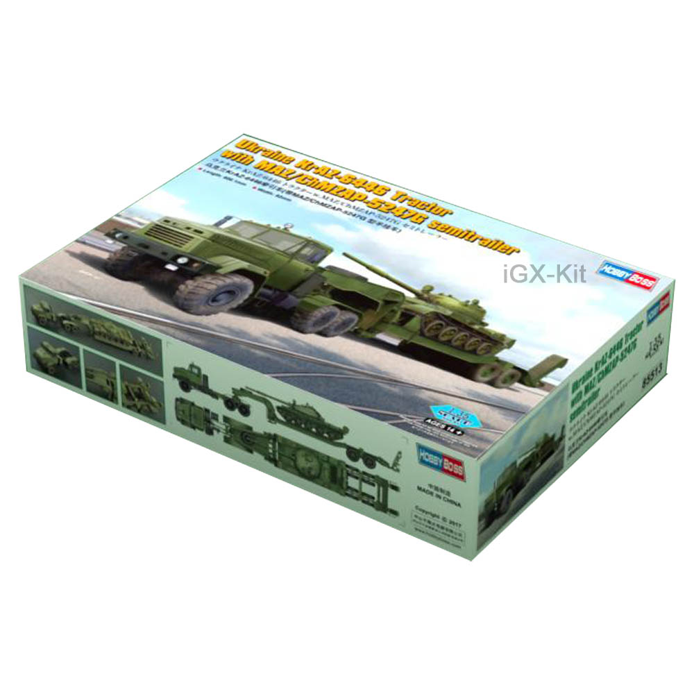 Model Kit Ukraine - Hobbyboss 85513 Trattore KrAZ-6446 in scala