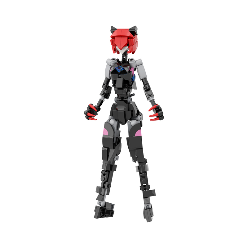Model Kit Mecha Girl - Blocchi da Costruzione MOC - Figura