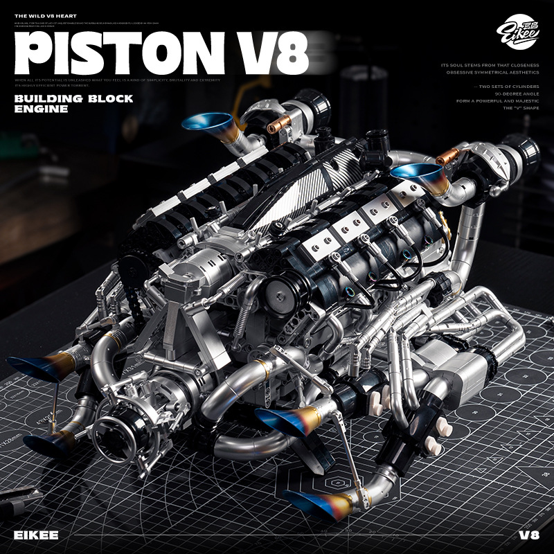 Kit di Costruzione Modello Mot - Model Kit V8 Engine recensione e prezzo