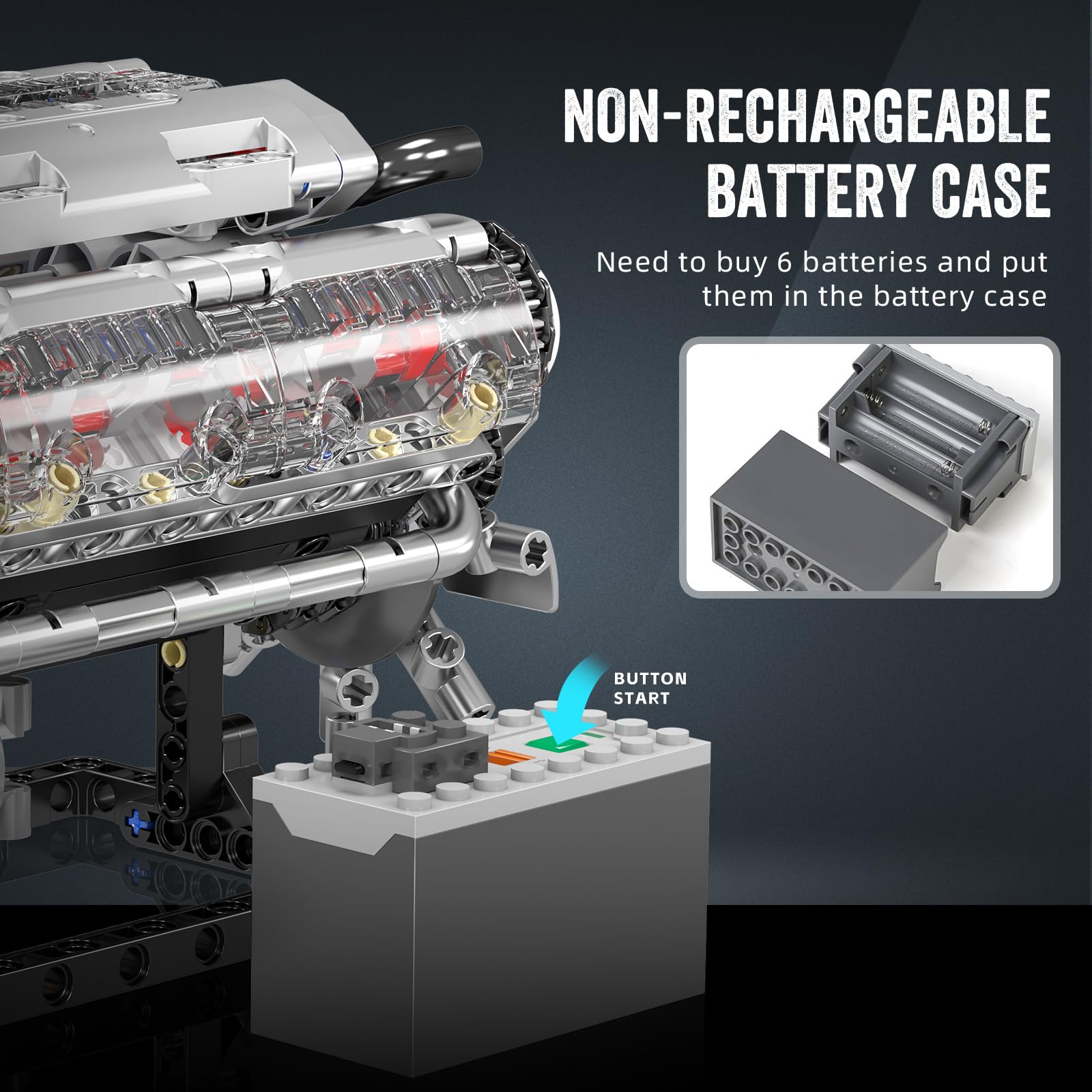 Mould King 10088 Kit di Blocch - Model Kit V8 Engine recensione e prezzo