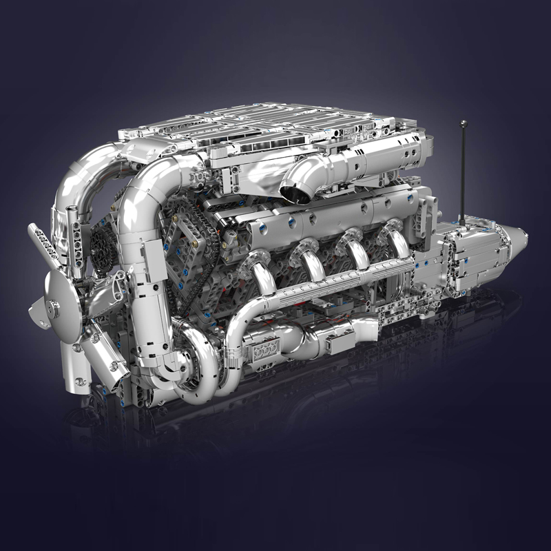 Mould King 10168 V8 Twin Turbo - Model Kit V8 Engine recensione e prezzo