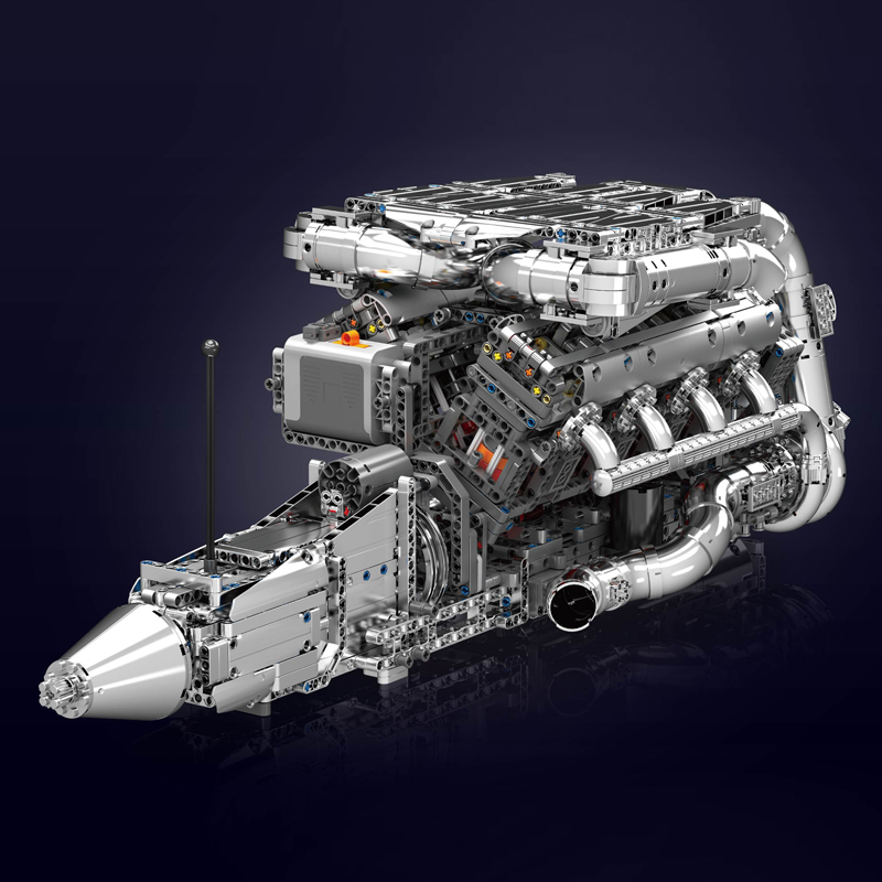 Mould King 10168 V8 Twin Turbo - Model Kit V8 Engine recensione e prezzo